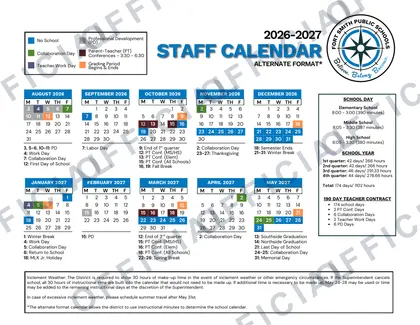 Fort Smith Public Schools 2026-27 calendar