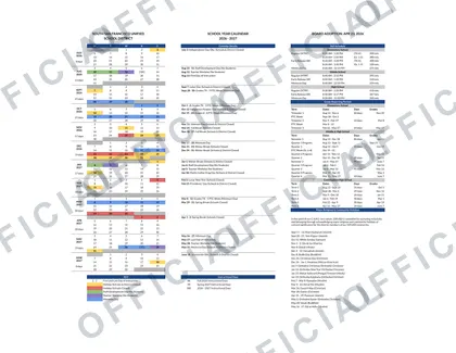 South San Francisco Unified School District 2026-27 calendar