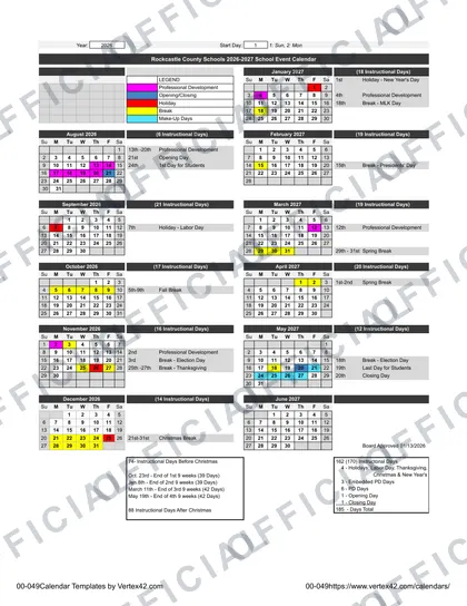 Rockcastle County Schools 2026-27 calendar