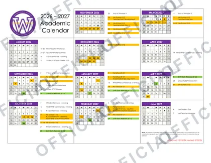 Waconia Public Schools 2026-27 calendar
