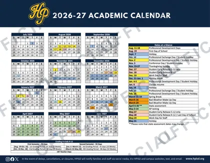 Highland Park ISD 2026-27 calendar