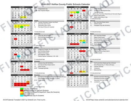 King and Queen County Public Schools 2026-27 calendar