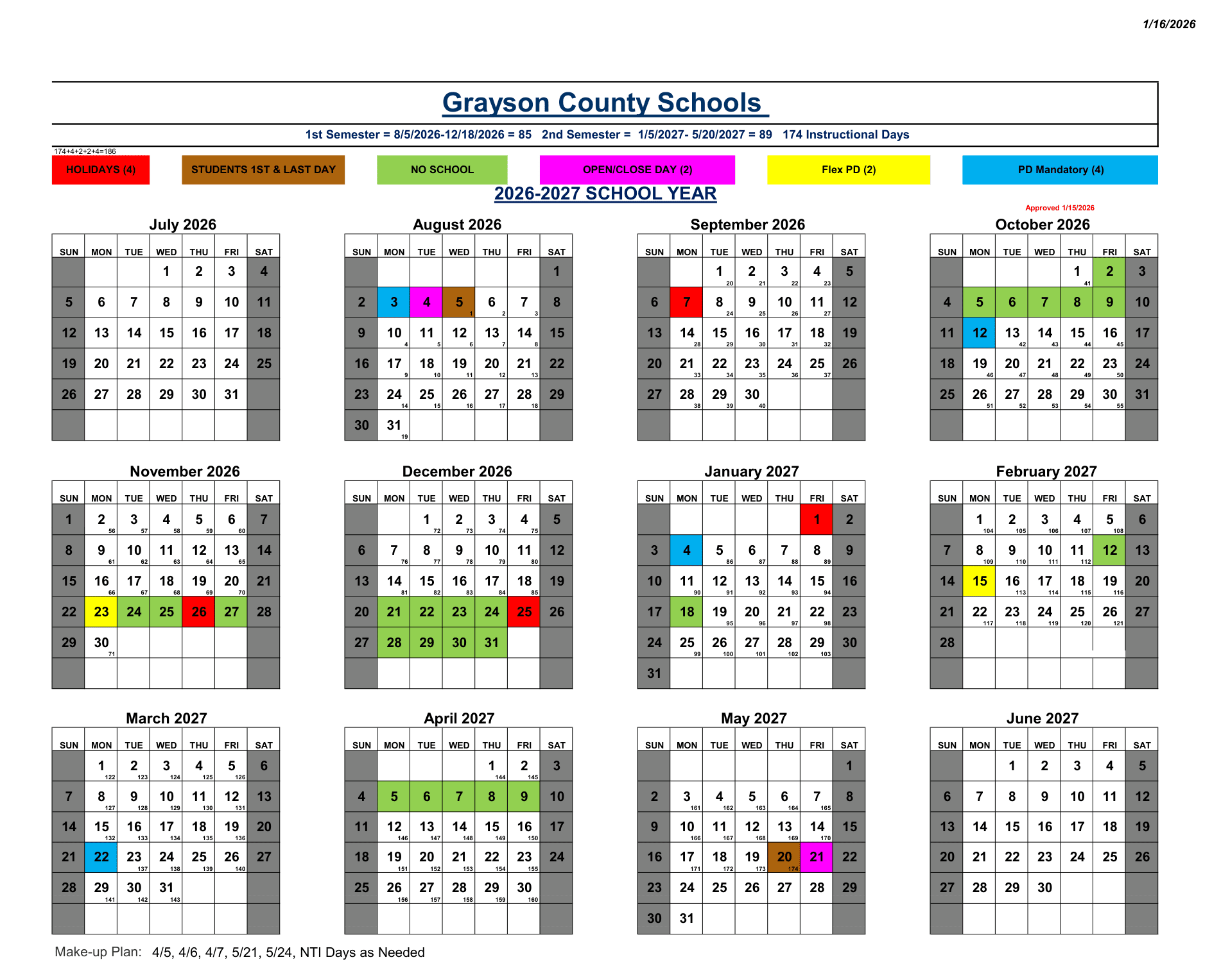 Grayson County Schools 26-27 Calendar Updates[PDF]