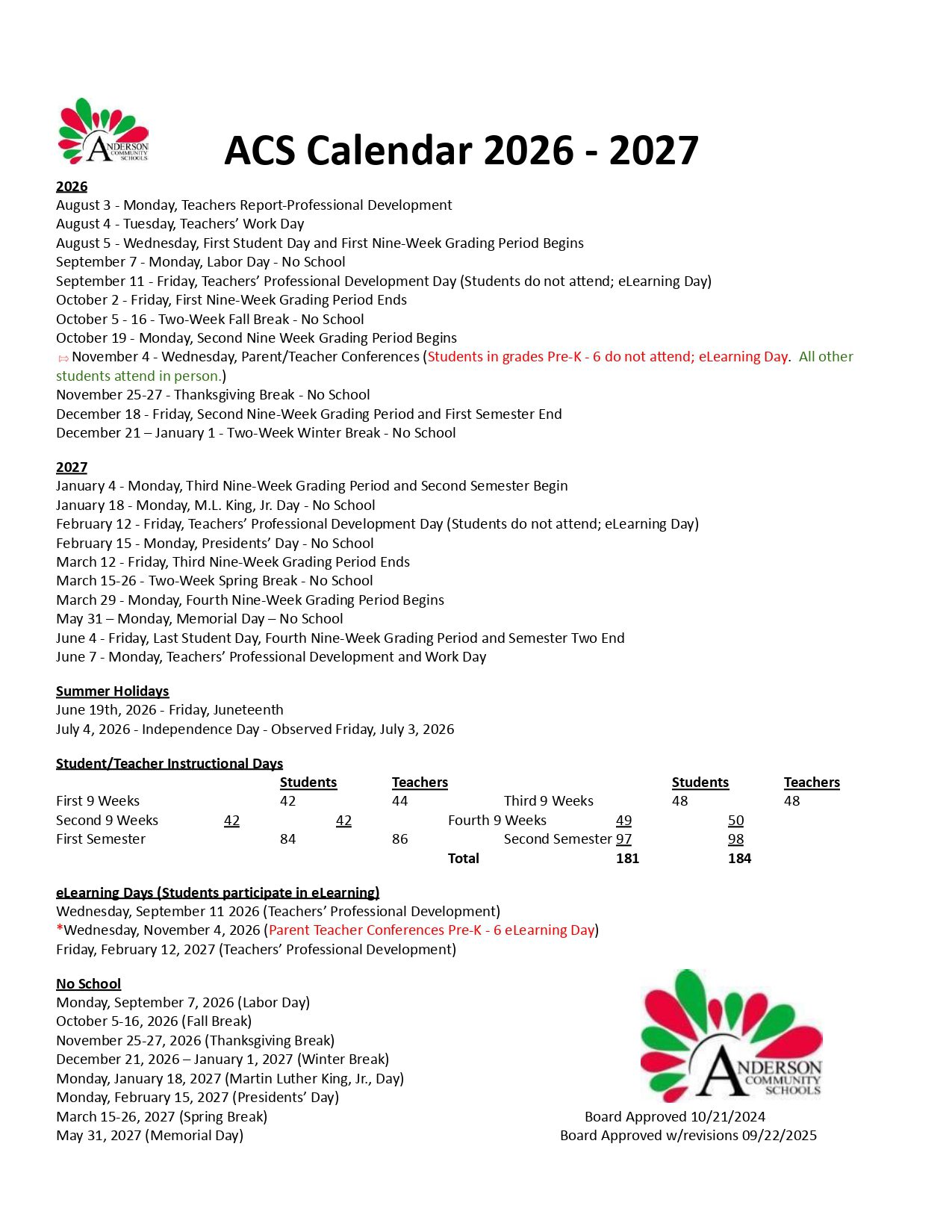 Anderson Community Schools IN Calendar 26-27 [PDF]