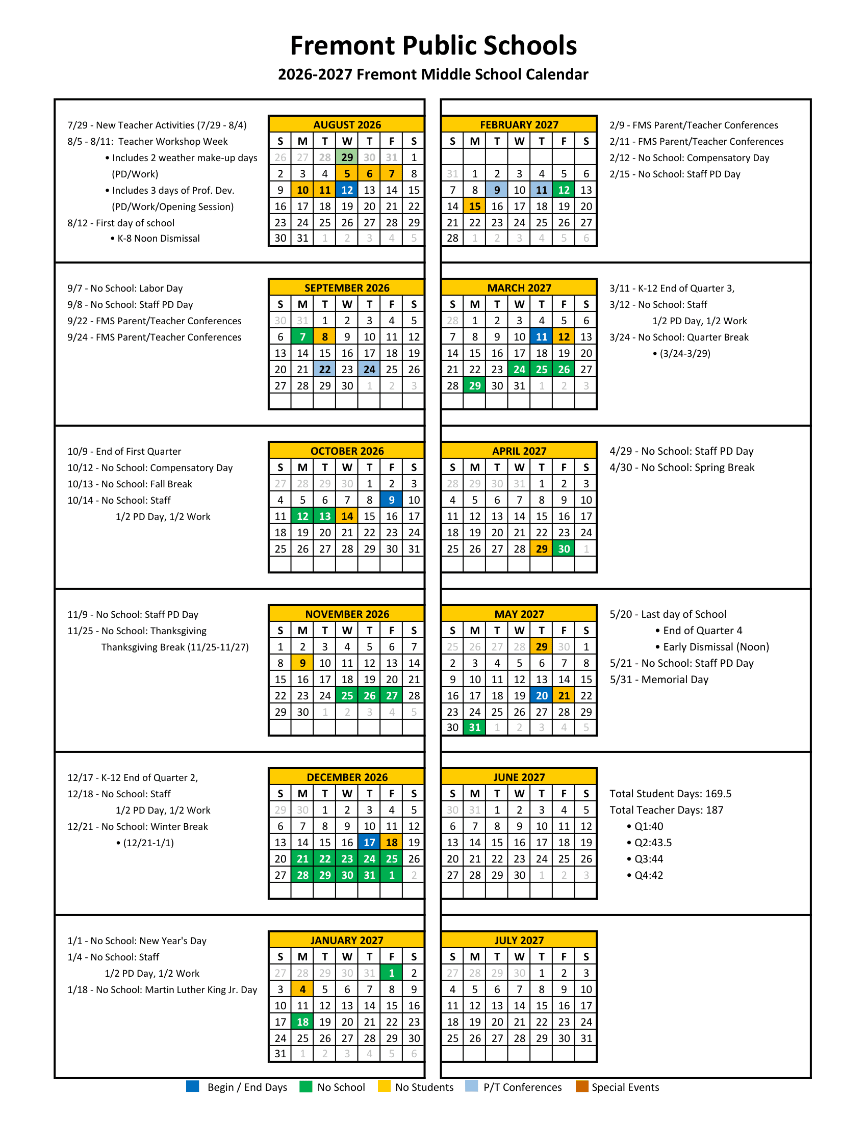 Fremont Middle School Calendar 26-27 Revised [PDF]  