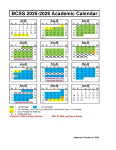 Bartow County School Calendar 25-26