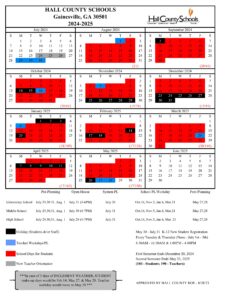 hall county schools calendar