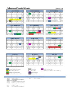 columbus county schools calendar 24-25 NC