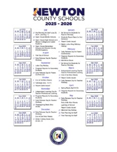 Newton county ga school calendar