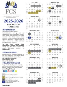Floyd County schools calendar 25-26 ga