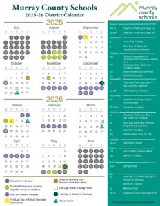 MURRAY COUNTY SCHOOLS CALENDAR 25-26