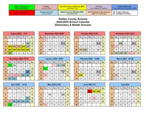 halifax county school calendar 24-25