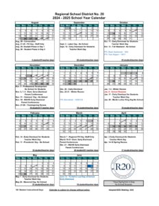 Litchfield County rsd 20 school calendar 24-25