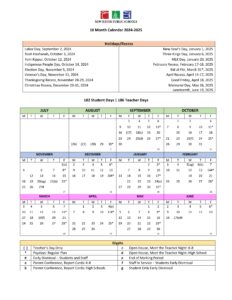 New Haven Public Schools Calendar 24-25