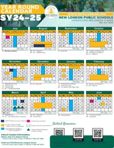 New london public schools ct calendar 24-25