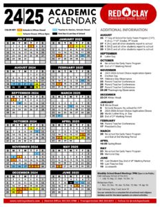 red clay schools calendar 24-25