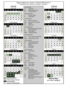spartanburg county sc school calendar District 2