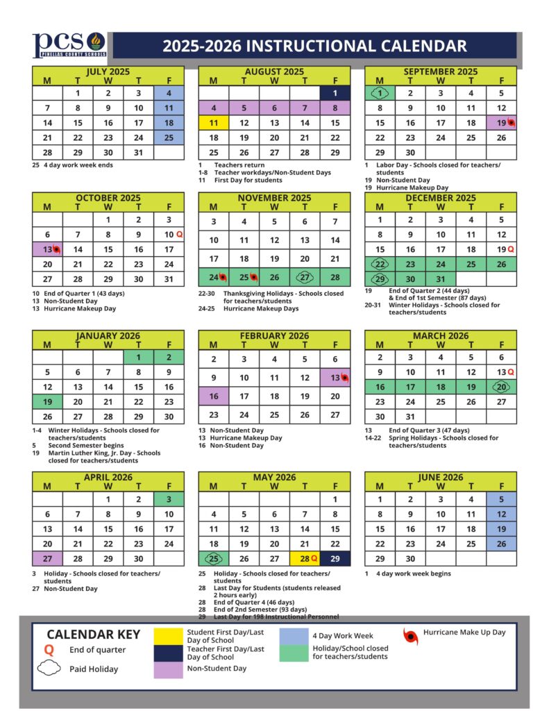 Pinellas County SCHOOLS CALENDAR 25-26