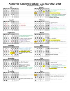 COLLIER COUNTY SCHOOLS CALENDAR 24-25