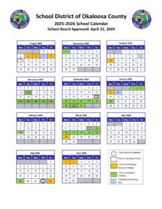 okaloosa county schools calendar 25-26 ocsd