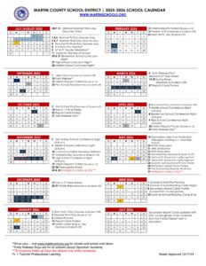 MARTIN COUNTY SCHOOLS CALENDAR 25-26