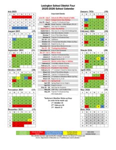lexington county sc school district 4 calendar