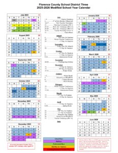 florence county schools calendar 25-26