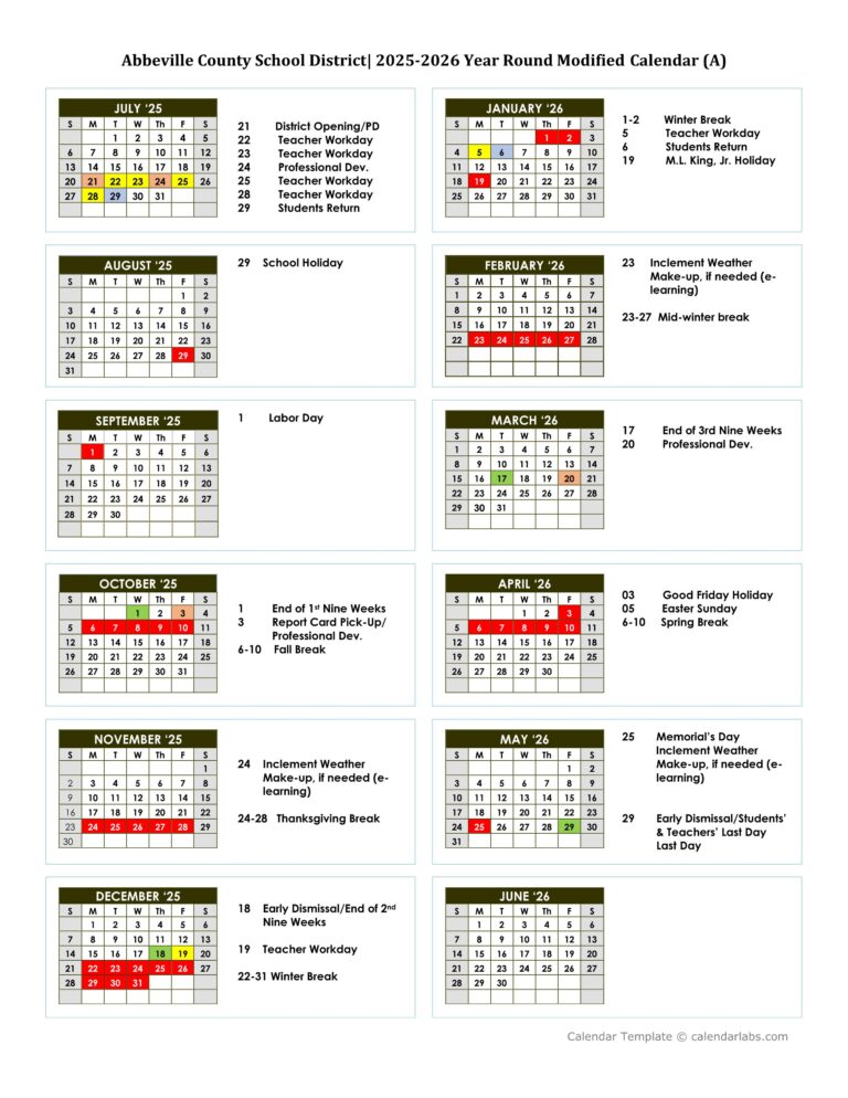 abbeville county school calendar 25-26