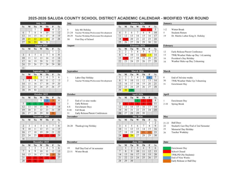 saluda county sc school calendar 25-26