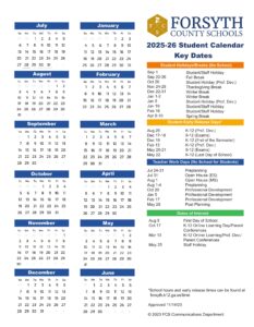 forsyth county school calendar 25-26