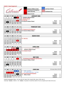 Colonial School District DE Calendar 25-26 [PDF]