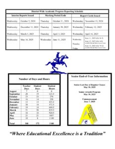 Caesar Rodney District Calendar 24-25
