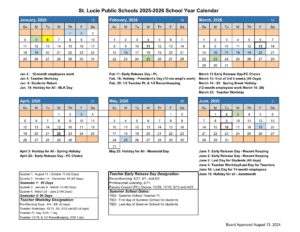 st lucie public schools calendar 25-26