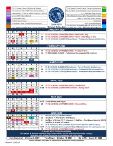 Brandywine district school calendar 24-25