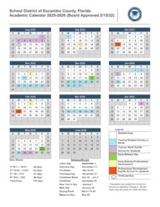 ESCAMBIA county al school calendar 25-26