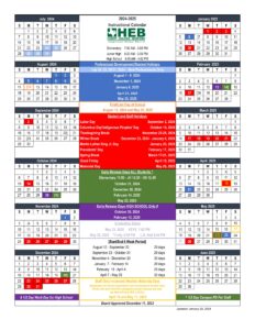 heb isd school calendar 24-25