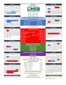 heb isd school calendar 25-26