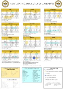east central isd schools calendar 24-25