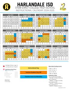 HARLANDALE ISD SCHOOL CALENDAR STEM