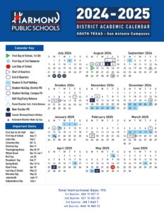 Harmony Public Schools Calendar south side