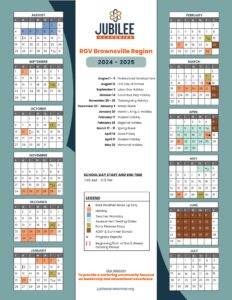 jubilee academies brownsville region calendar