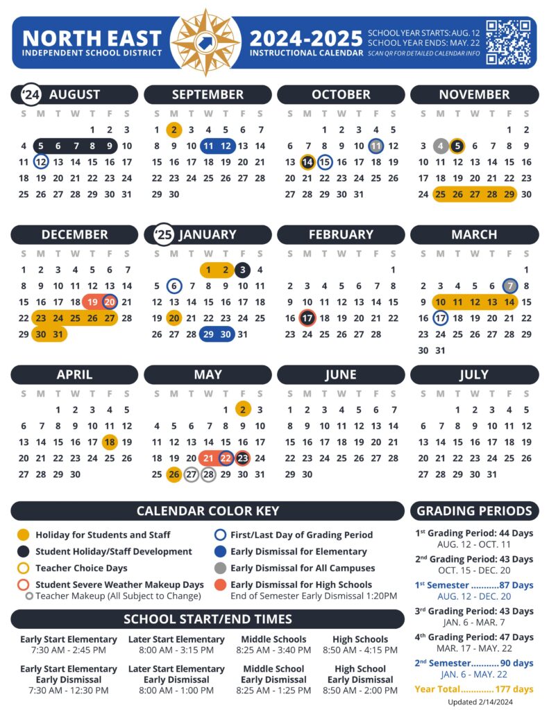 NEISD School Calendars 24-25