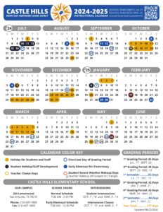 North East NEISD School Calendars 24-25