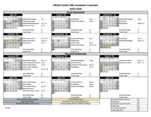 North East NEISD School Calendars 25-26