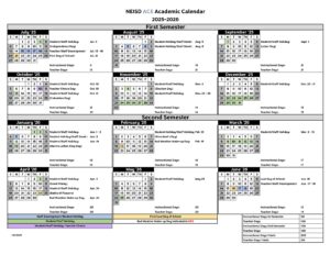 North East NEISD School Calendars 25-26