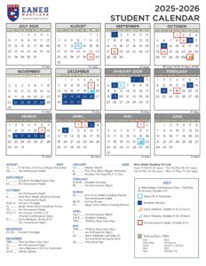 EANES WESTLAKE ISD SCHOOL CALENDAR 25-26