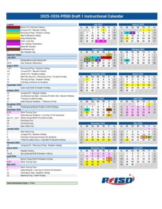 PfISD school calendar 25-26