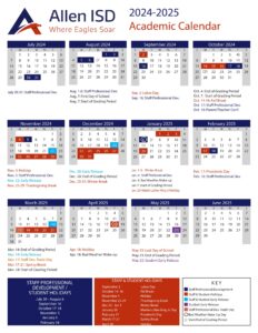 ALLEN ISD SCHOOL CALENDAR 24-25