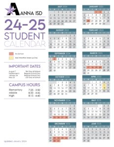 anna isd school calendar 24-25