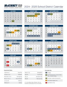 McKinney ISD school Calendar 24-25